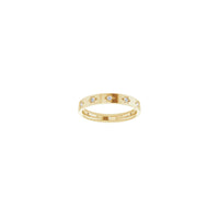 Doğal Pırlanta Yıldız Sonsuzluk Yüzüğü (14K) ön - Popular Jewelry - New York