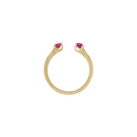 Natural Ruby Negative Space Ring (14K) setting - Popular Jewelry - New York