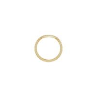 Natural White Diamond Contour Ring (14K) setting - Popular Jewelry - New York