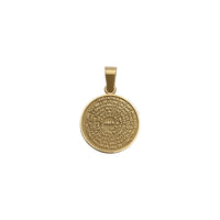 Atate Wathu Pemphero Spiral Disc Pendant (14K) kutsogolo - Popular Jewelry - New York