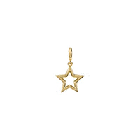 Petite Star Outline Pendant (14K) front - Popular Jewelry - New York