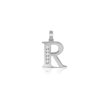 Icy Initial Letter Pendant (Silver)