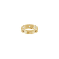 Rhombus Patterned Natural Diamond Eternity Ring (14K) front - Popular Jewelry - New York