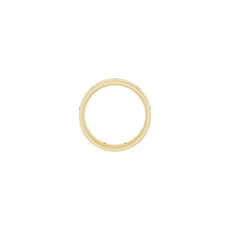 Rhombus Patterned Natural Diamond Eternity Ring (14K) setting - Popular Jewelry - New York