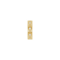 റോംബസ് പാറ്റേൺഡ് നാച്ചുറൽ ഡയമണ്ട് എറ്റേണിറ്റി റിംഗ് (14K) സൈഡ് - Popular Jewelry - ന്യൂയോര്ക്ക്