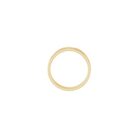 Rose Relief Pattern Band Ring (14K) setting - Popular Jewelry - New York 