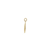 Liontin Medali Baptis Bulat (14K) sisih - Popular Jewelry - New York