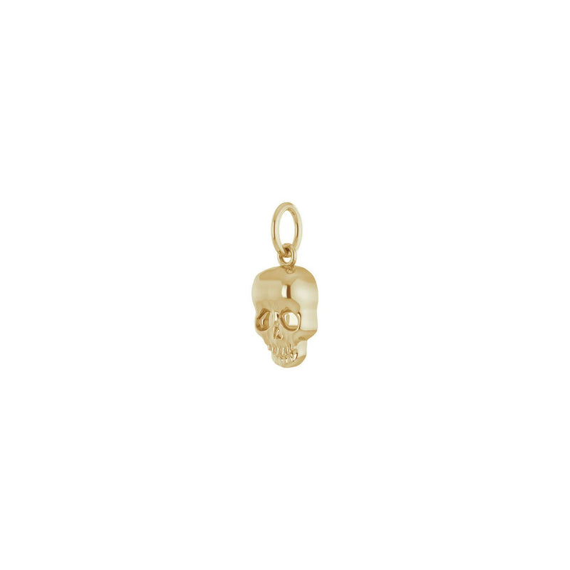 Shiny Skull Pendant (14K) diagonal - Popular Jewelry - New York