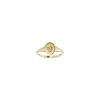 Skull Signet Ring (14K) front - Popular Jewelry - New York
