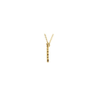 Snowflake Cable Necklace (14K) side - Popular Jewelry - New York