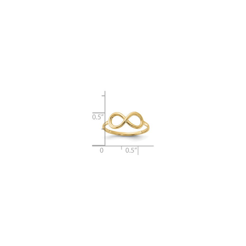 Symmetric Infinity Ring (14K) scale - Popular Jewelry - New York