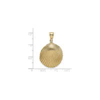 Textured Scallop Shell Pendant (14K) scale - Popular Jewelry - New York