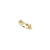 Three Flowers Stackable Ring (14K) diagonal - Popular Jewelry - New York