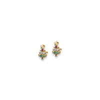 ছোট ক্রিসমাস ট্রি স্টাড কানের দুল (14K) সাইড - Popular Jewelry - নিউ ইয়র্ক