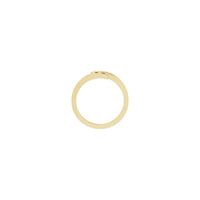 Triple Diamond Bypass Ring (14K) setting - Popular Jewelry - New York