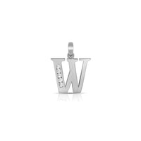 Icy Initial Letter Pendant (Silver)