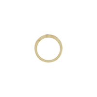 Waved Bypass Stackable Ring (14K) setting - Popular Jewelry - New York