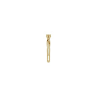 Waved Bypass Stackable Ring (14K) side - Popular Jewelry - New York