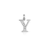 Icy Initial Letter Pendant (Silver)