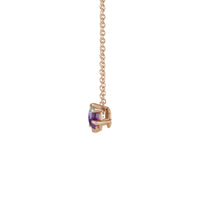 Alexandrite Solitaire Claw Necklace (Rose 14K) in-naħa - Popular Jewelry - New York