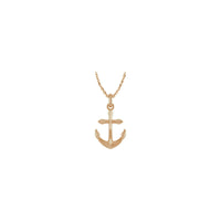 Anchor 3D Pendant (Rose 14K) preview - Popular Jewelry - New York