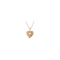 Angel Wing Heart Pendant (Rose 14K) preview - Popular Jewelry - New York