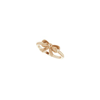 Cute Bow Ring (Rose 14K) diagonal - Popular Jewelry - New York