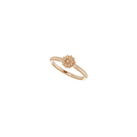 Saliekams ziedu gredzens (14 K roze) pa diagonāli — Popular Jewelry - Ņujorka