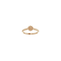 Kvetinový stohovateľný prsteň (Rose 14K) vpredu - Popular Jewelry - New York
