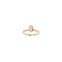 Hamsa Stackable Ring (Rose 14K) front - Popular Jewelry - New York