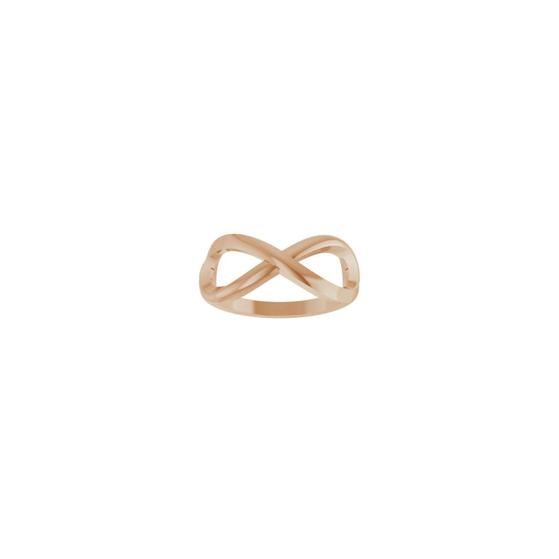 Infinity Ring (Rose 14K) front - Popular Jewelry - New York