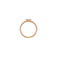 Természetes gyémánt pillangó gyűrű (Rose 14K) fő - Popular Jewelry - New York