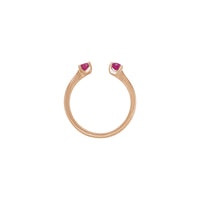 Natural Ruby Negative Space Ring (Rose 14K) setting - Popular Jewelry - New York