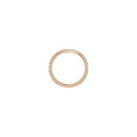 Natural White Diamond Contour Ring (Rose 14K) setting - Popular Jewelry - New York