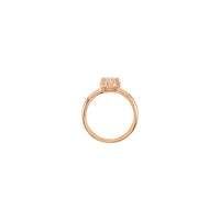 Natural White Opal Crown Ring (Rose 14K) setting - Popular Jewelry - New York