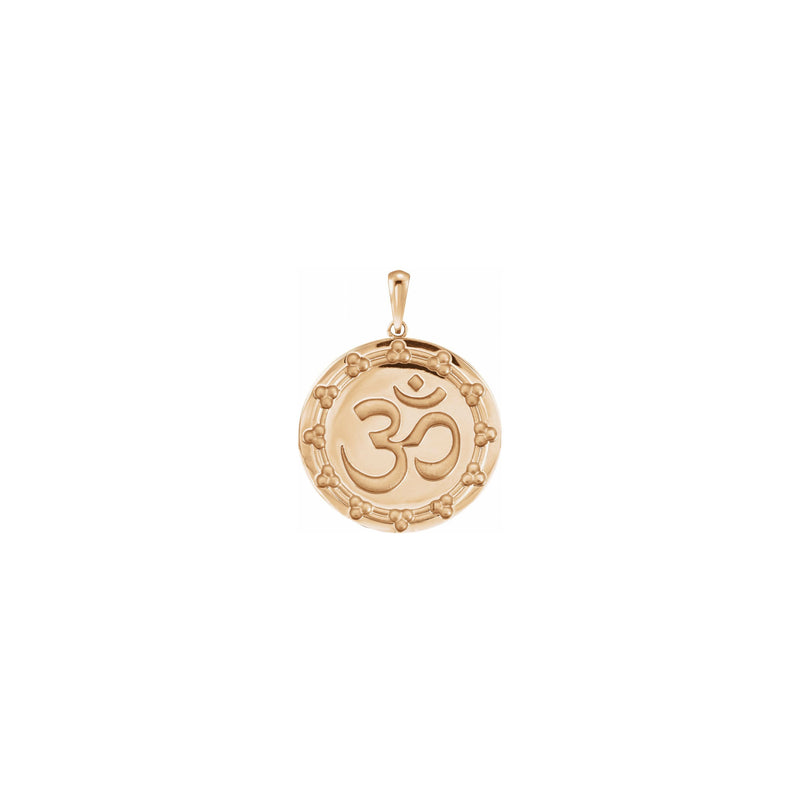 Om Symbol Pendant (Rose 14K) front - Popular Jewelry - New York