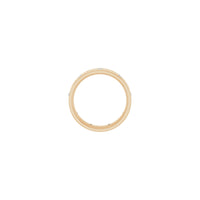 Rhombus Patterned Natural Diamond Eternity Ring (Rose 14K) setting - Popular Jewelry - New York