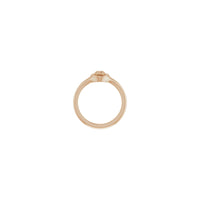 Skull Signet Ring (Rose 14K) setting - Popular Jewelry - New York