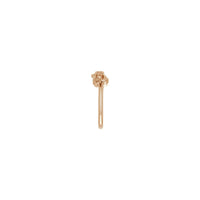 Three Flowers Stackable Ring (Rose 14K) side - Popular Jewelry - New York