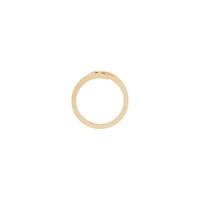 Triple Diamond Bypass Ring (Rose 14K) setting - Popular Jewelry - New York