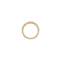 Waved Bypass Stackable Ring (Rose 14K) setting - Popular Jewelry - New York