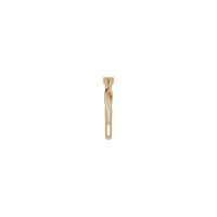 Sisi Cincin Stackable Bypass Melambai (Mawar 14K) - Popular Jewelry - New York