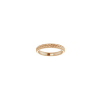 Wheat Eternity Ring (Rose 14K) front - Popular Jewelry - New York