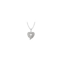 Angel Wing Heart Pendant (Silver) preview - Popular Jewelry - New York