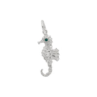 Green-Eyed Seahorse Pendant