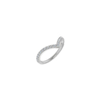Natural White Diamond Contour Ring (White 14K) main - Popular Jewelry - New York