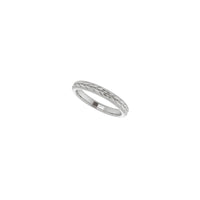 Wheat Eternity Ring (White 14K) diagonal - Popular Jewelry - New York