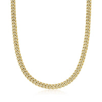 Zirconia Solid Miami Cuban Chain (14K)