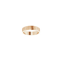 5 मिमी ग्रीक कुंजी अनंत काल की अंगूठी (गुलाब 14K) सामने - Popular Jewelry - न्यूयॉर्क