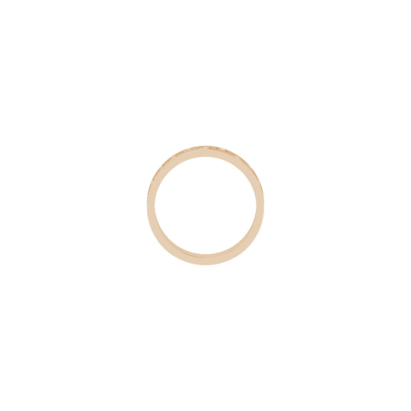 5 mm Greek Key Eternity Ring (Rose 14K) setting - Popular Jewelry - New York